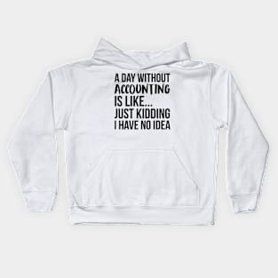 A Day Without accountant Kids Hoodie